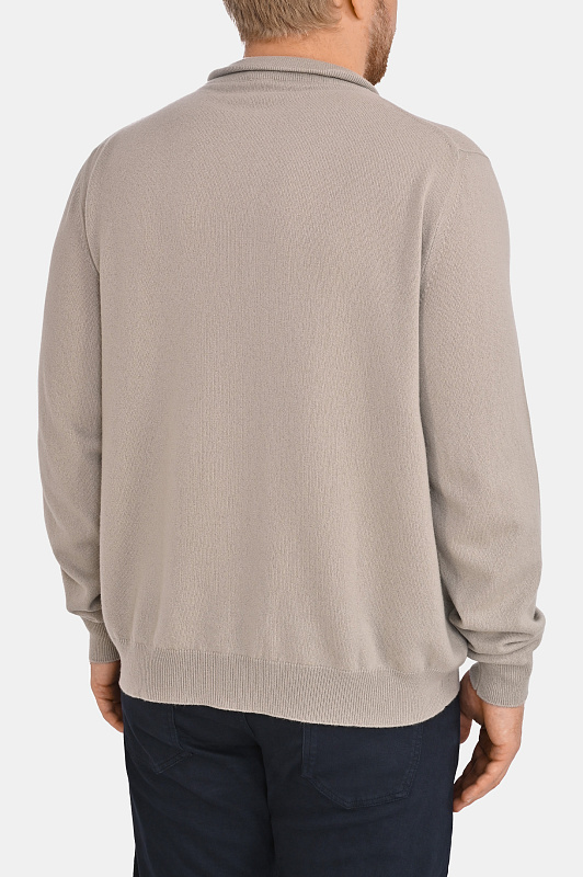 Свитер кашемировый KITON Бежевый Мужской UMK1508K36