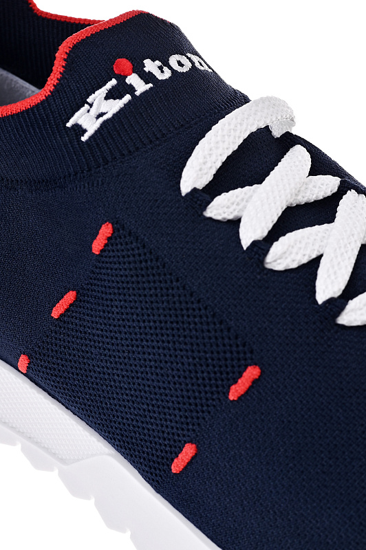 Кроссовки KITON Темно-синий Мужской USSA392N013620