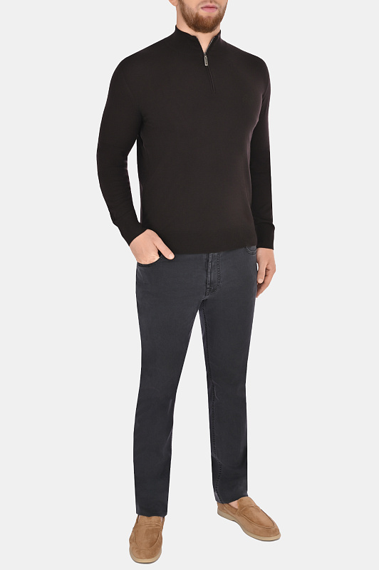 Свитер STEFANO RICCI Темно-коричневый Мужской K303071L01 F23345