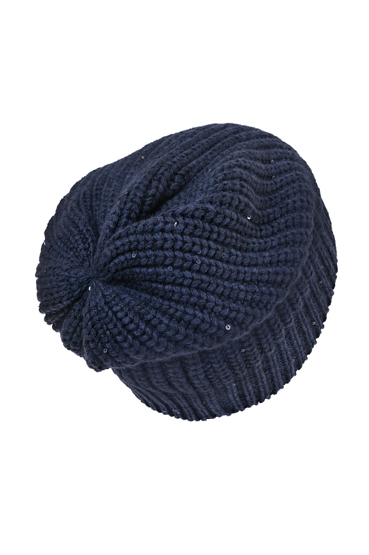 Шапка BRUNELLO  CUCINELLI Темно-синий Женский M32373999