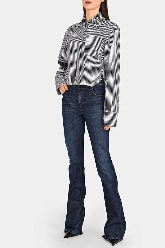 Блуза SPORTMAX Черно-белый Женский SPXQUAGGA 2612111011600