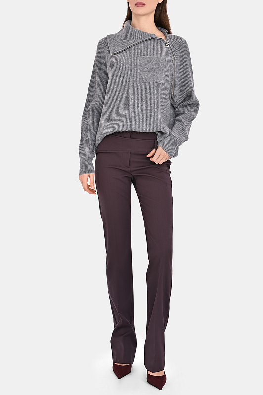 Брюки SPORTMAX Темно-коричневый Женский BANDA1234 2522136123600