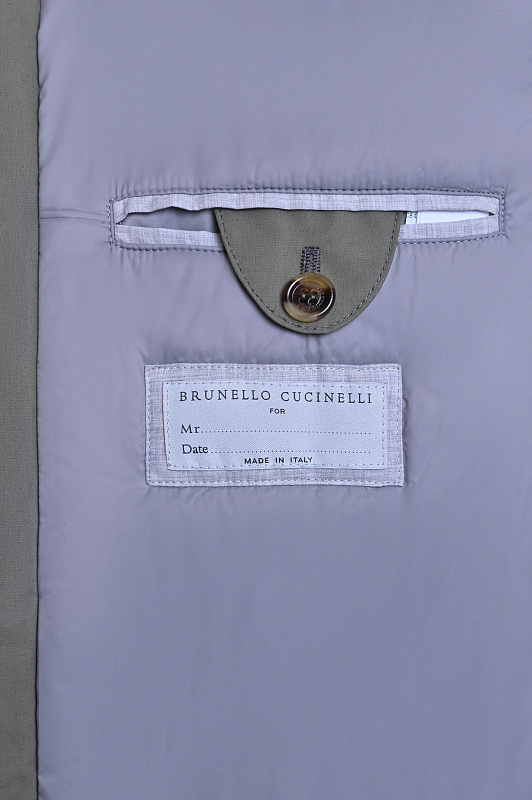 Куртка BRUNELLO  CUCINELLI Зеленый Мужской MQ4206476