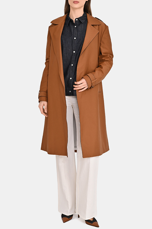 Плащ KITON Коричневый Женский D61613K0993G0100I 