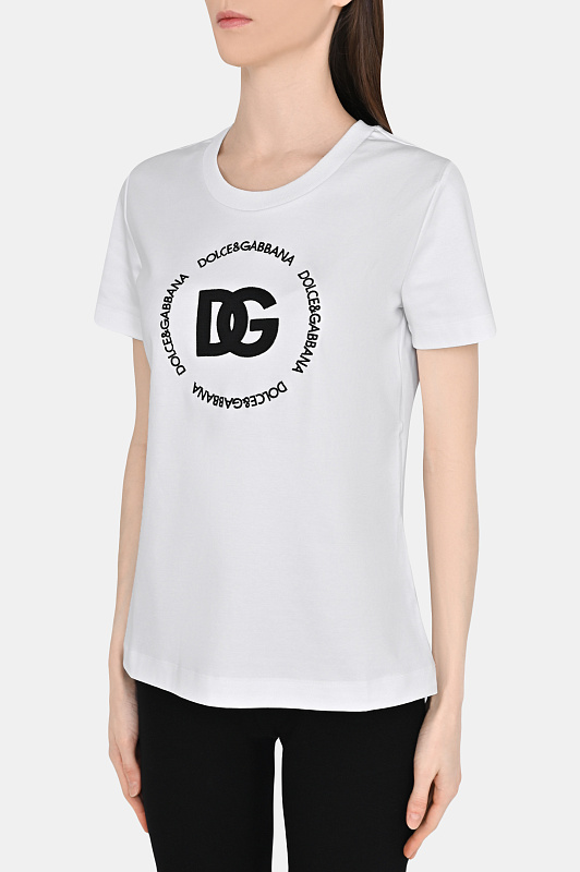 Футболка DOLCE & GABBANA  Белый Женский F8T00Z HU7H8