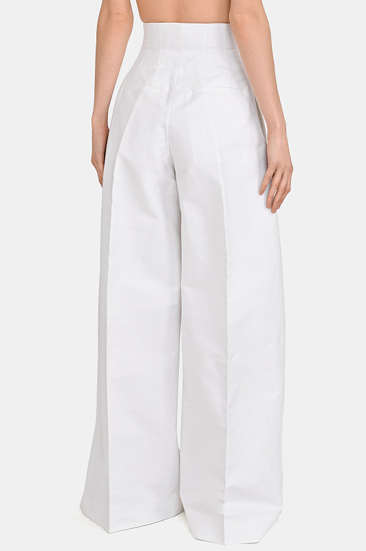 Брюки JACQUEMUS Белый Женский PAW00642AW00741 Брюки JACQUEMUS Белый Женский PAW00642AW00741